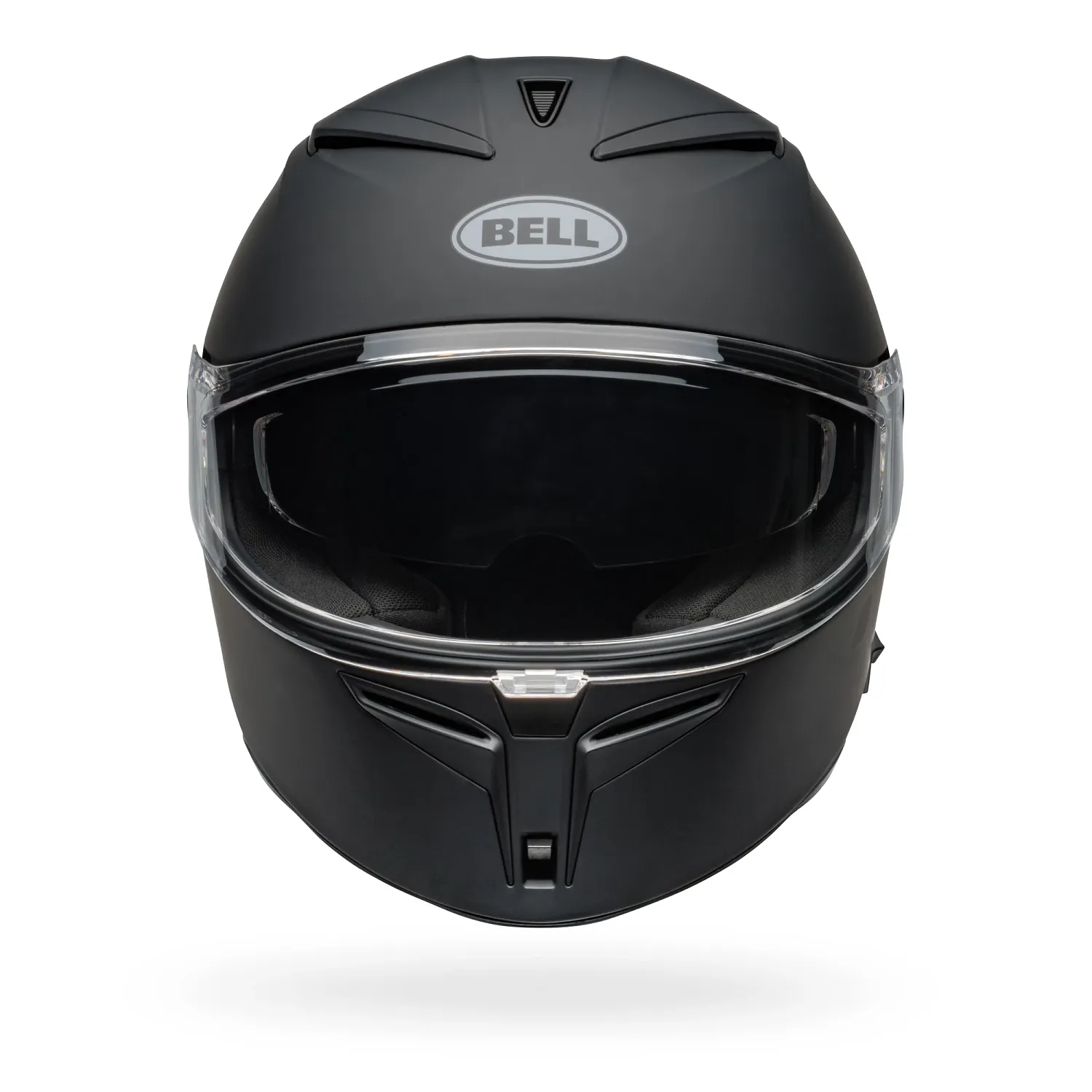 bell-lithium-street-motorcycle-helmet-matte-black-front